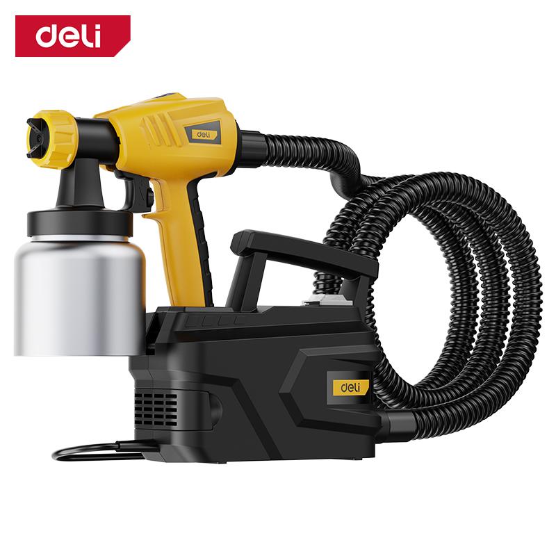 DELI Пиштол за фарбање со метален резервар 500W