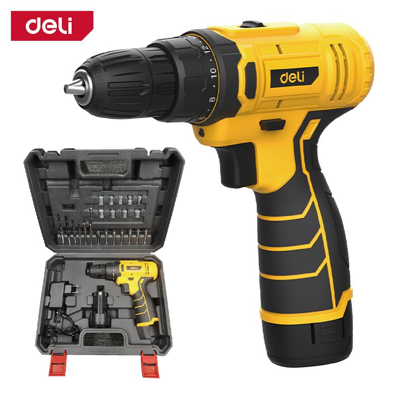 DELI Батериска штрафалица 12V 2Ah, 30Nm, куфер