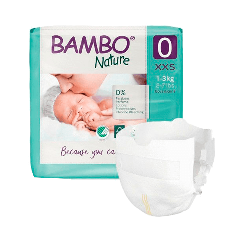 BAMBO NATURE Органски бебешки пелени xxs 0 - x24