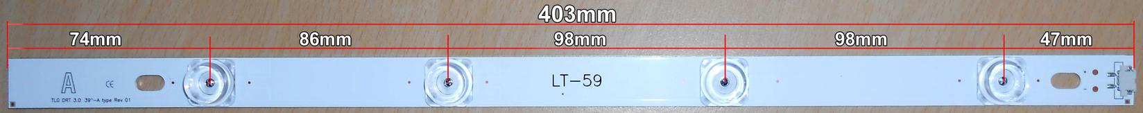 LED Лента - LT-59 за LG LED ТВ 39" А