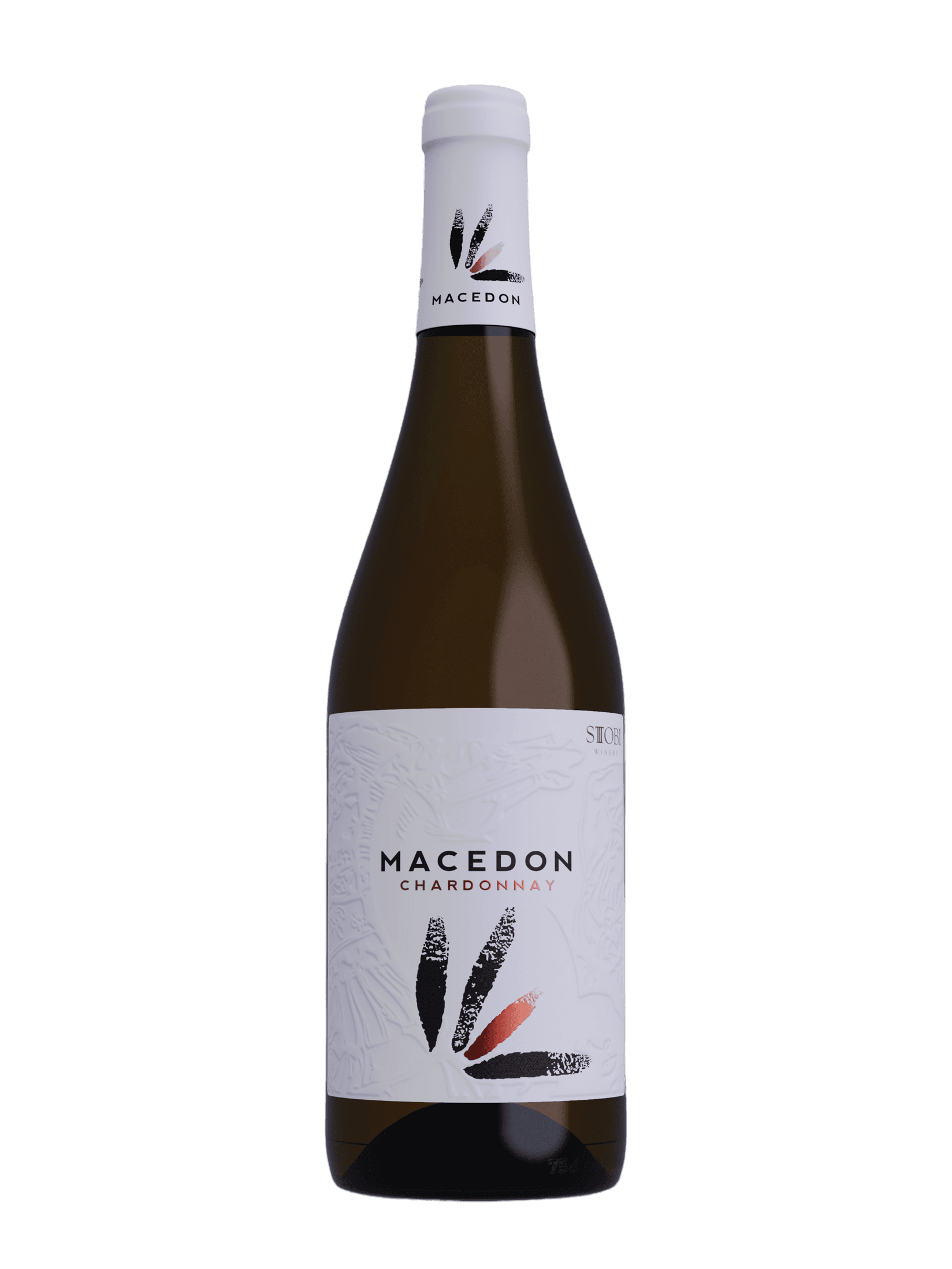 STOBI Бело Вино Macedon Chardonnay 0.75л