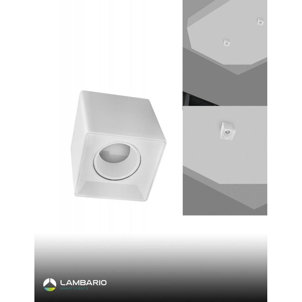 LAMBARIO Надградна светилка max 50w gu5.3 бела