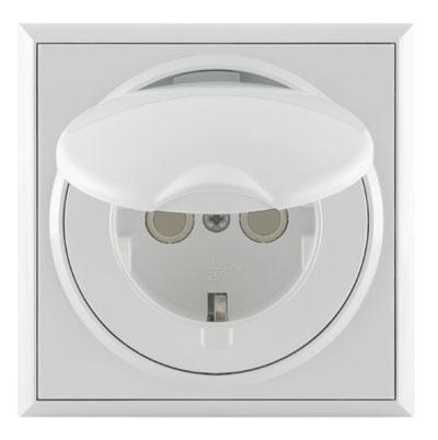 PREMIER Приклучок ii шуко капак и зашт.11.01.054