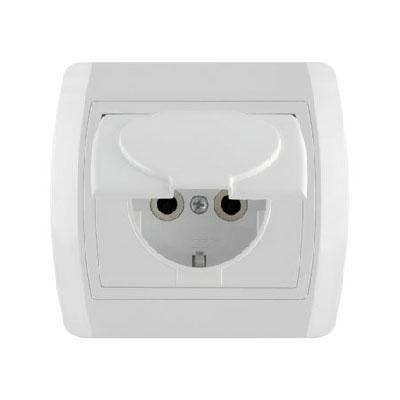 Приклучок ii шуко со бел капак статус 14.01.058