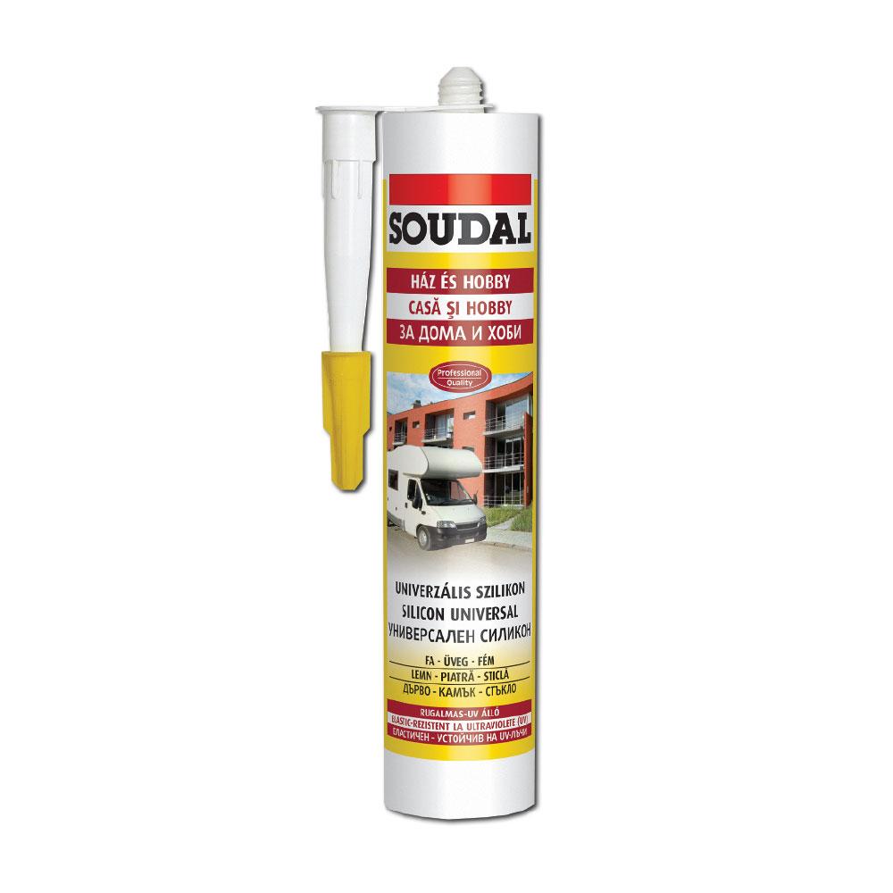 SOUDAL Силиконски кит универзал-транспарент