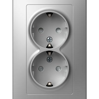 TEM Приклучок ii шуко дупли сребро економик