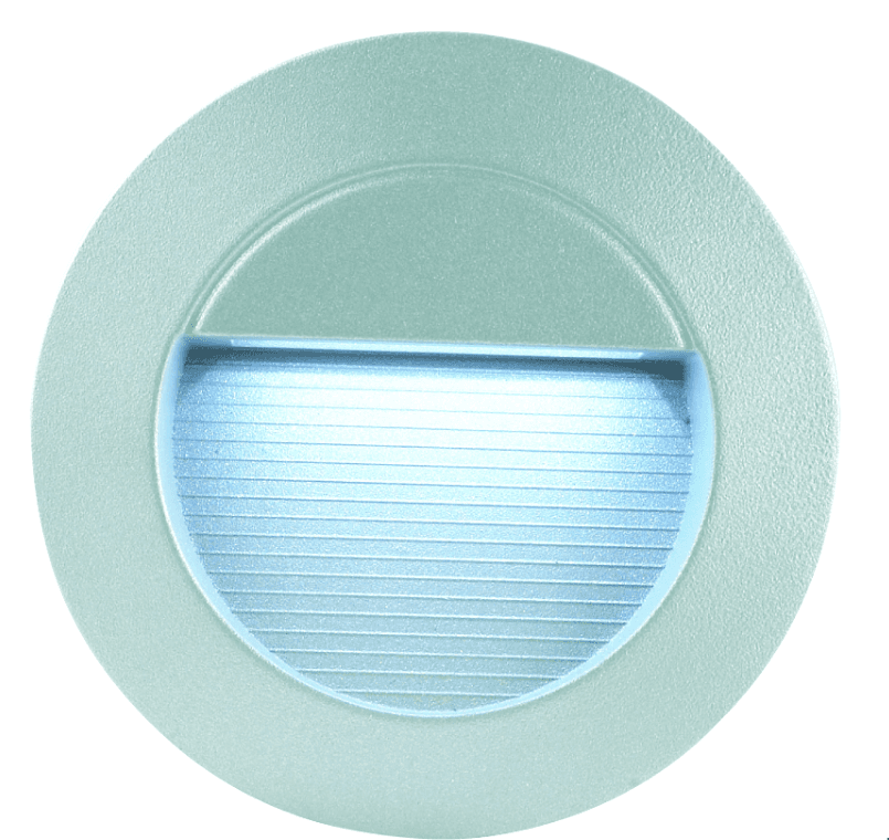 HYUNDAI Вградена светилка лед 1.2W 6500k ip65 220v hy/02501 круг сива