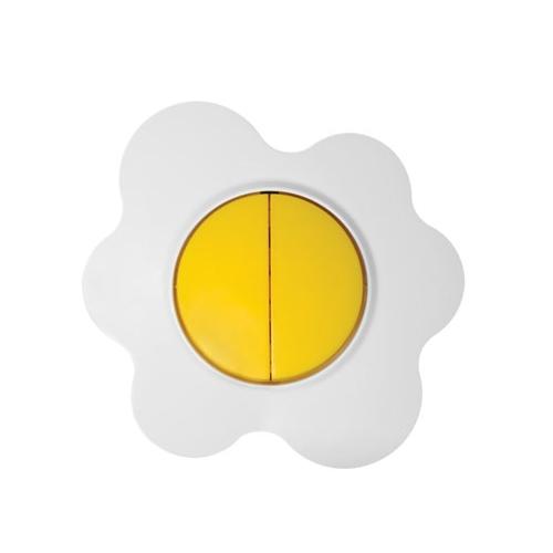 MAJUR Прекинувач сериски хеппи јајце на око жолто-бела