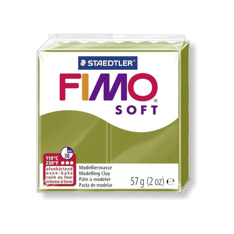 FIMO Полимерна Глина soft зелена маслинка