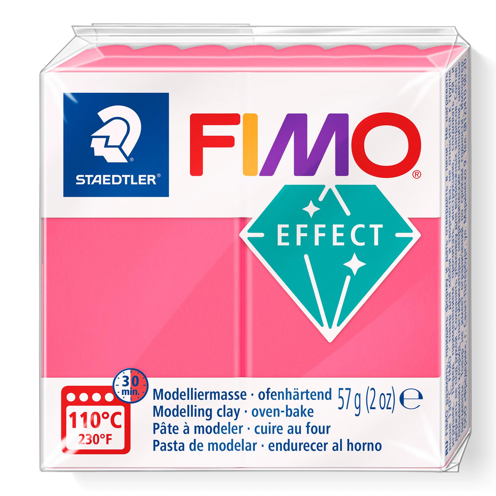 FIMO Полимерна Глина со ефект црвена провидна