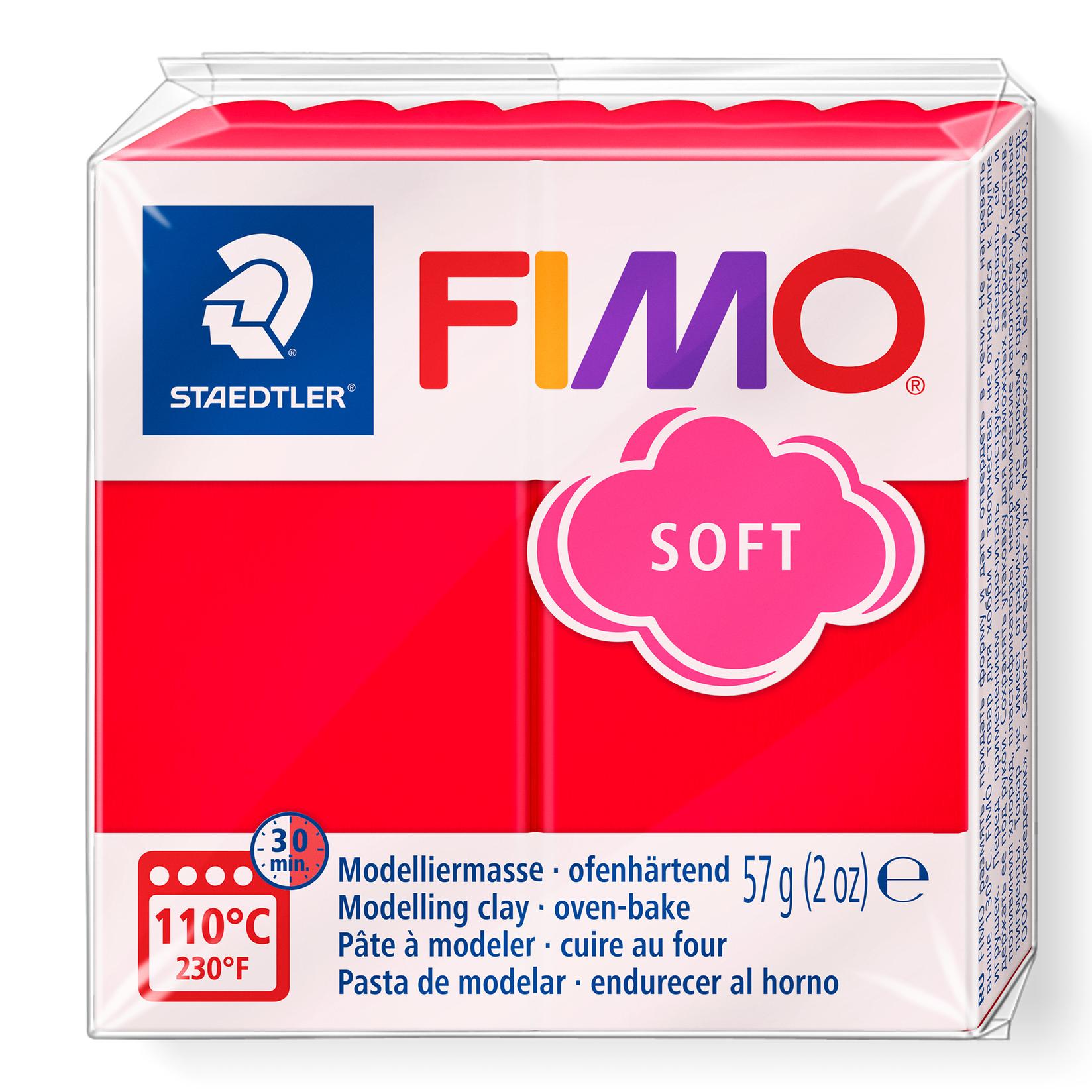 FIMO Полимерна Глина soft indian црвена