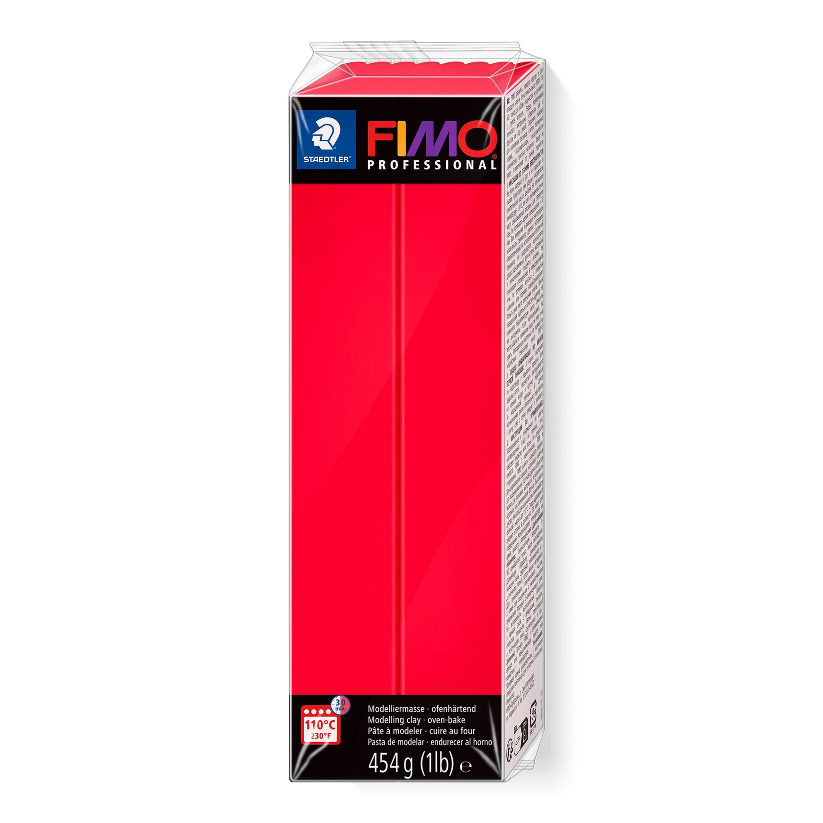FIMO Глина prof 454g црвена