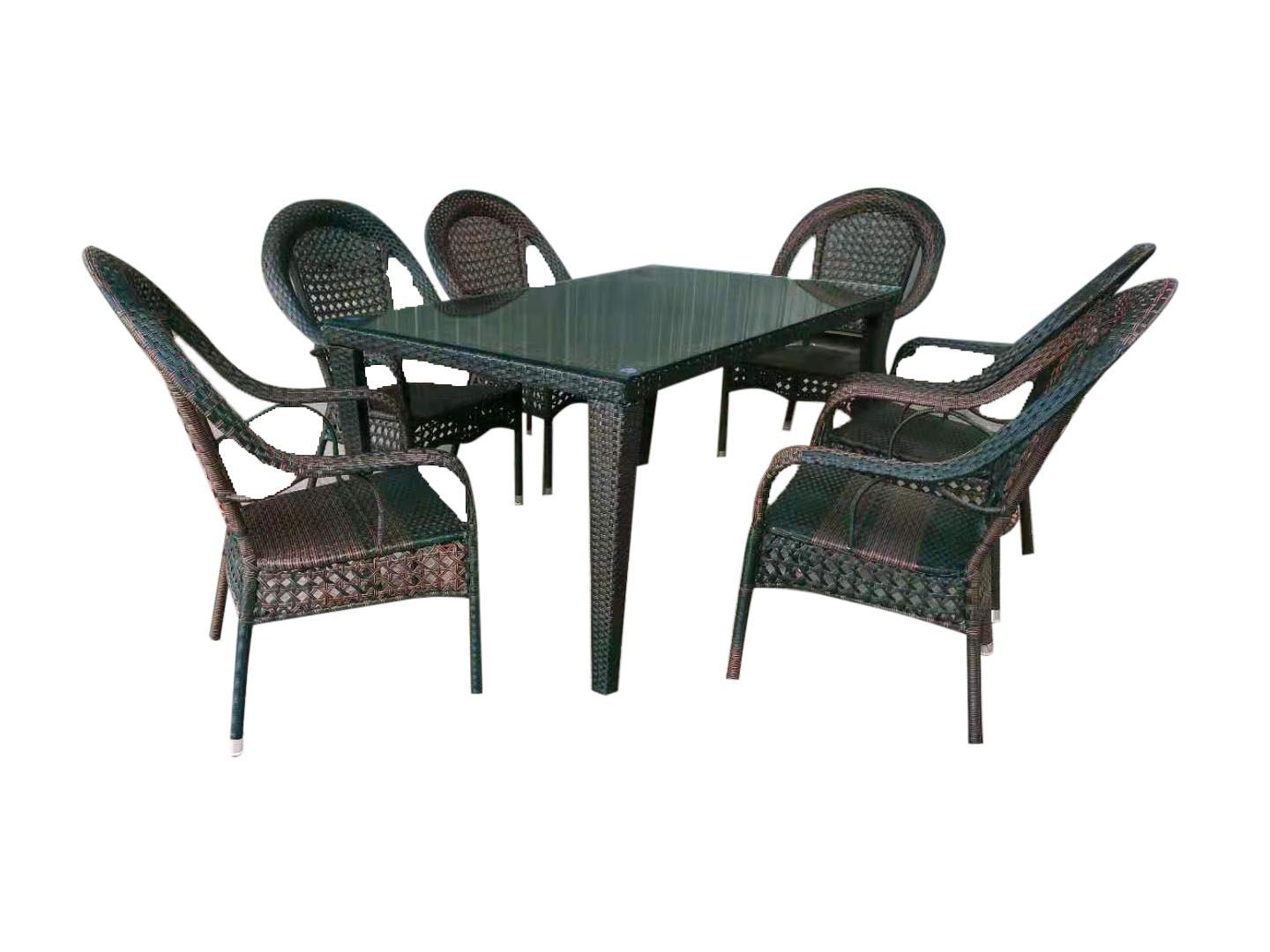 TONS GARDEN Сет маса со 6 столици