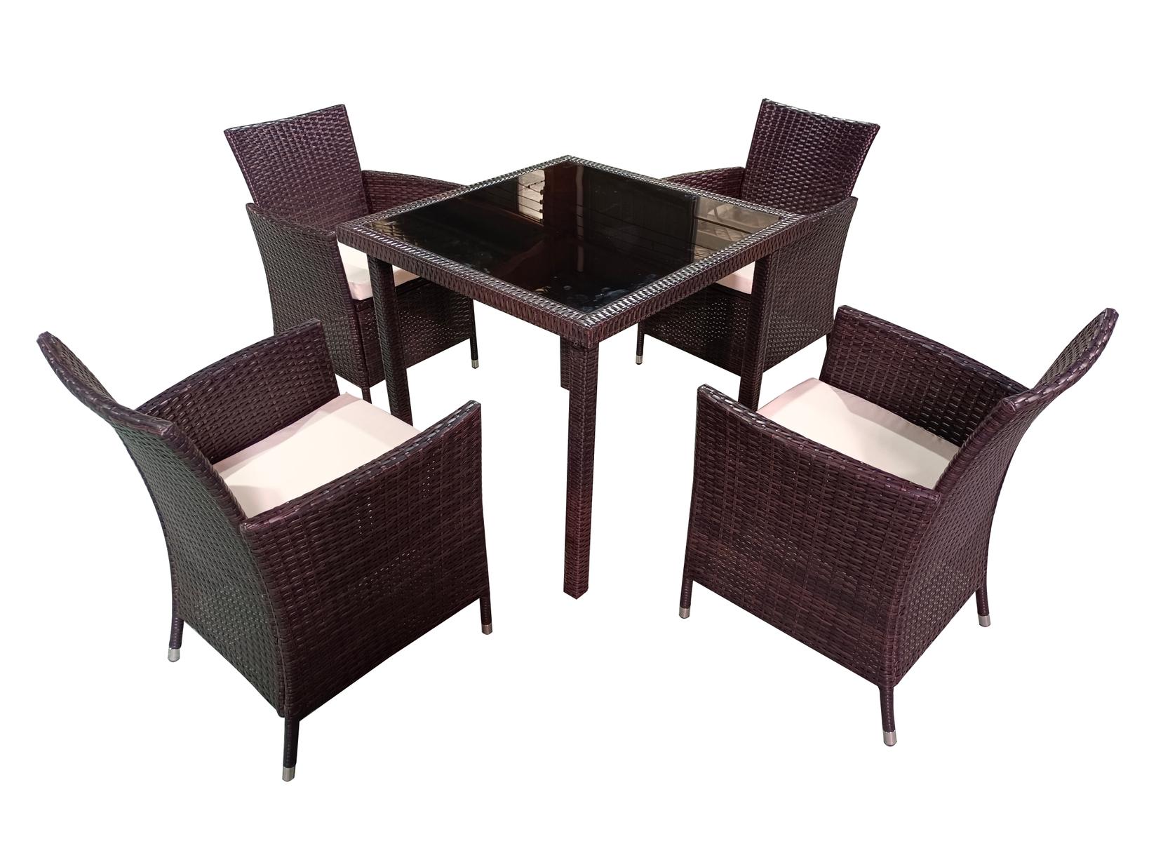 TONS GARDEN Сет маса со 4 столици