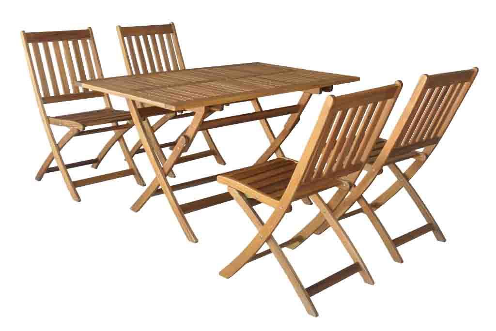 TONS GARDEN Сет маса со 4 столици