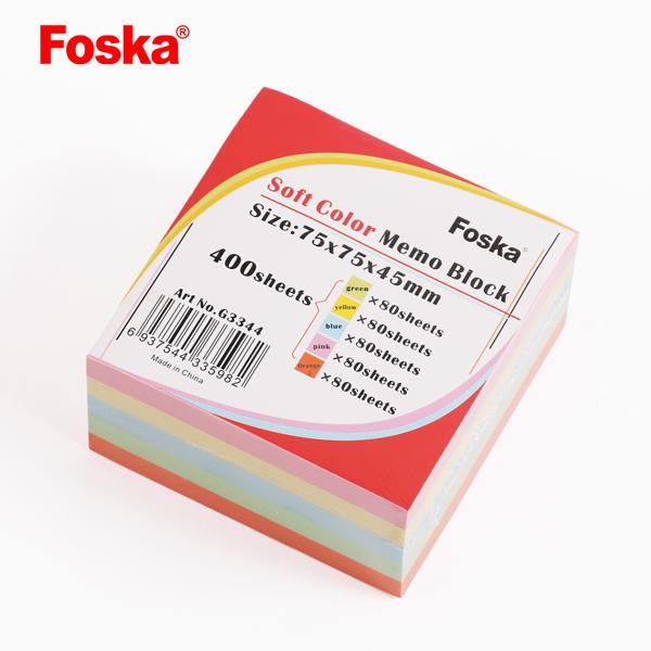 Foska Самолеплив нотес 75 х 75 1/400 пастел