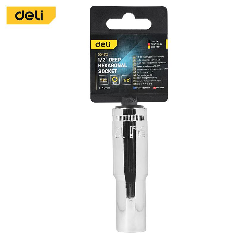DELI Насаден клуч продолжен 1/2 12мм