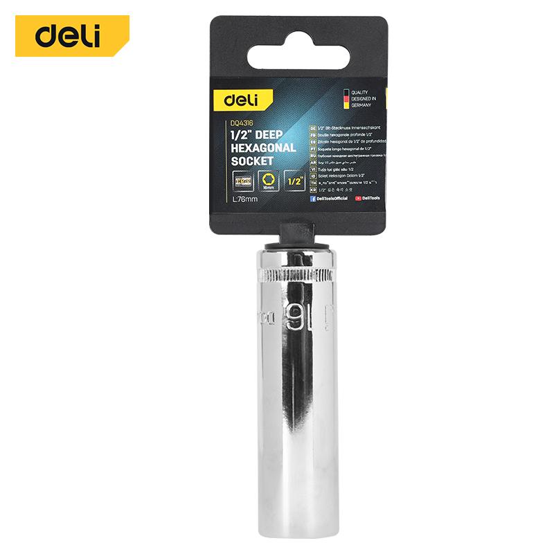 DELI Насаден клуч продолжен 1/2 16мм