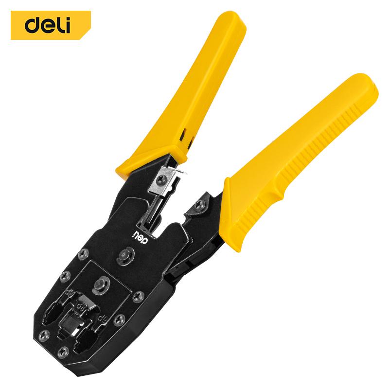 DELI Клешта за конектори (крим) 4,6,8П