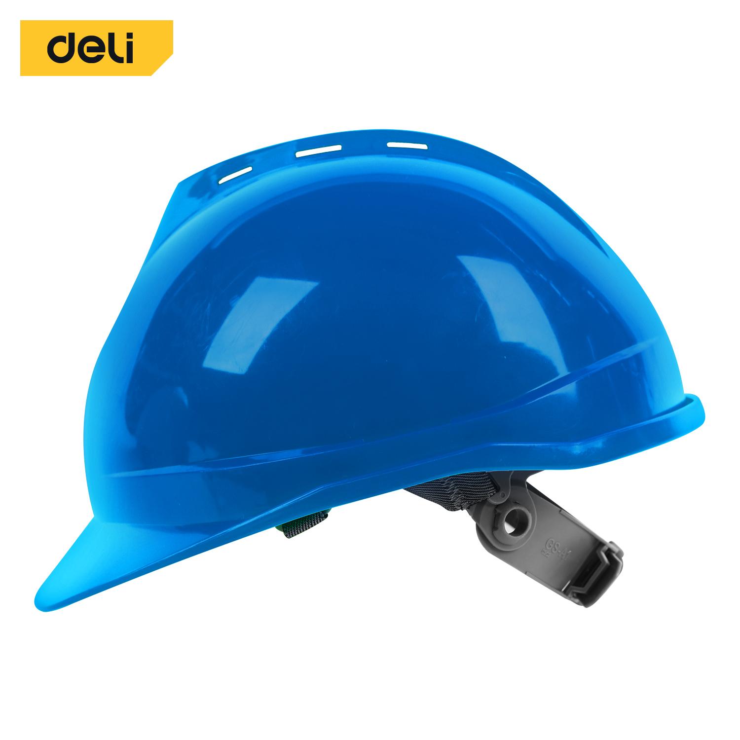 DELI Заштитен шлем син