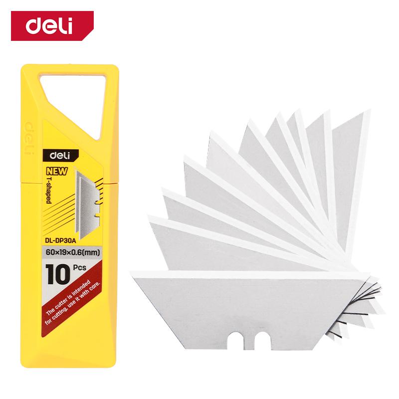 DELI Резервни ножеви за скалпер трапез црни 10бр