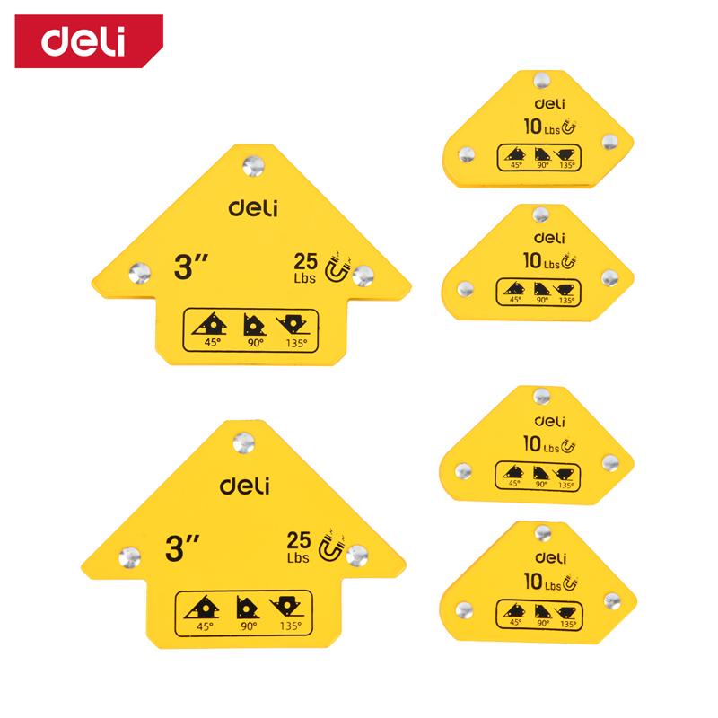 DELI Сет магнети држачи за заварување 6пар.