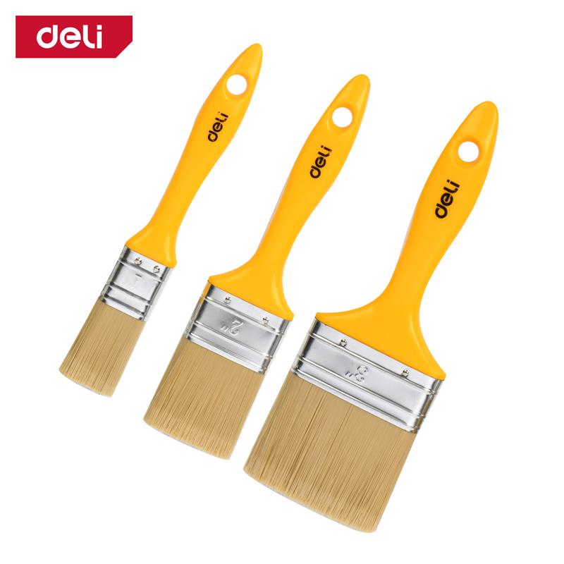 DELI Сет четки жолти 3бр