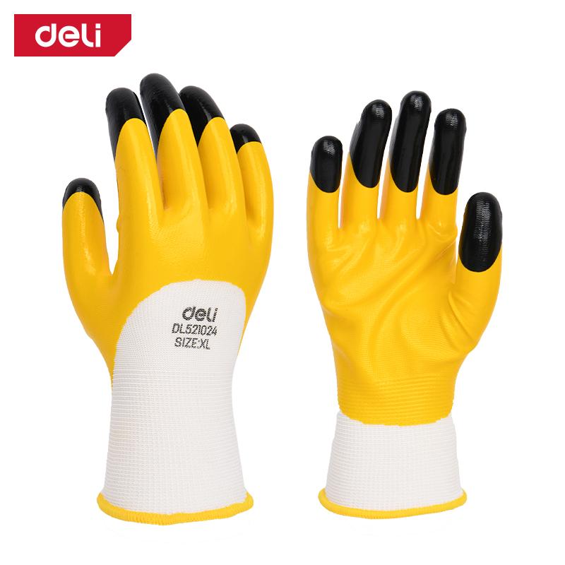 DELI Ракавици нитрилни двокомпонентни XL 12бр.