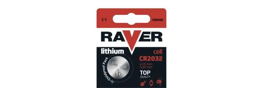 Raver литиумска батерија CR2032