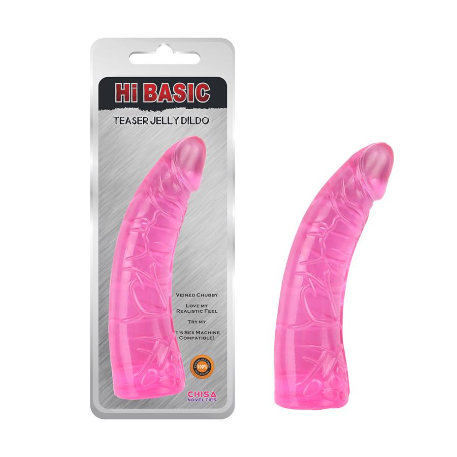 FANTAZIJA Розево TPE дилдо 18см.