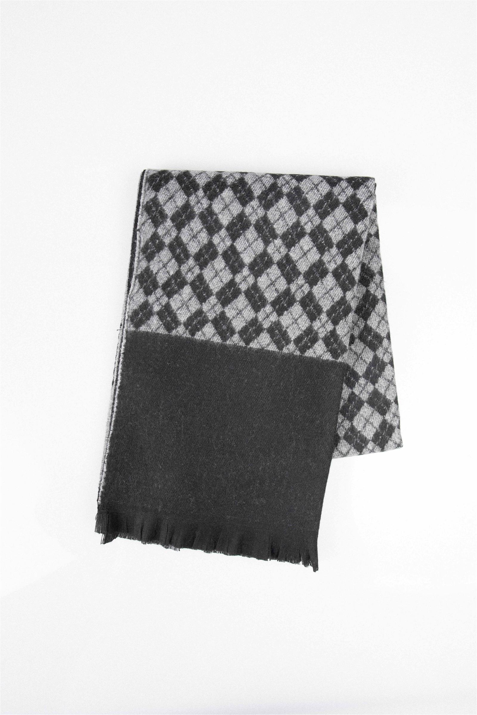 TUDORS Машка ткаена марама SL220002-619 црно-бела