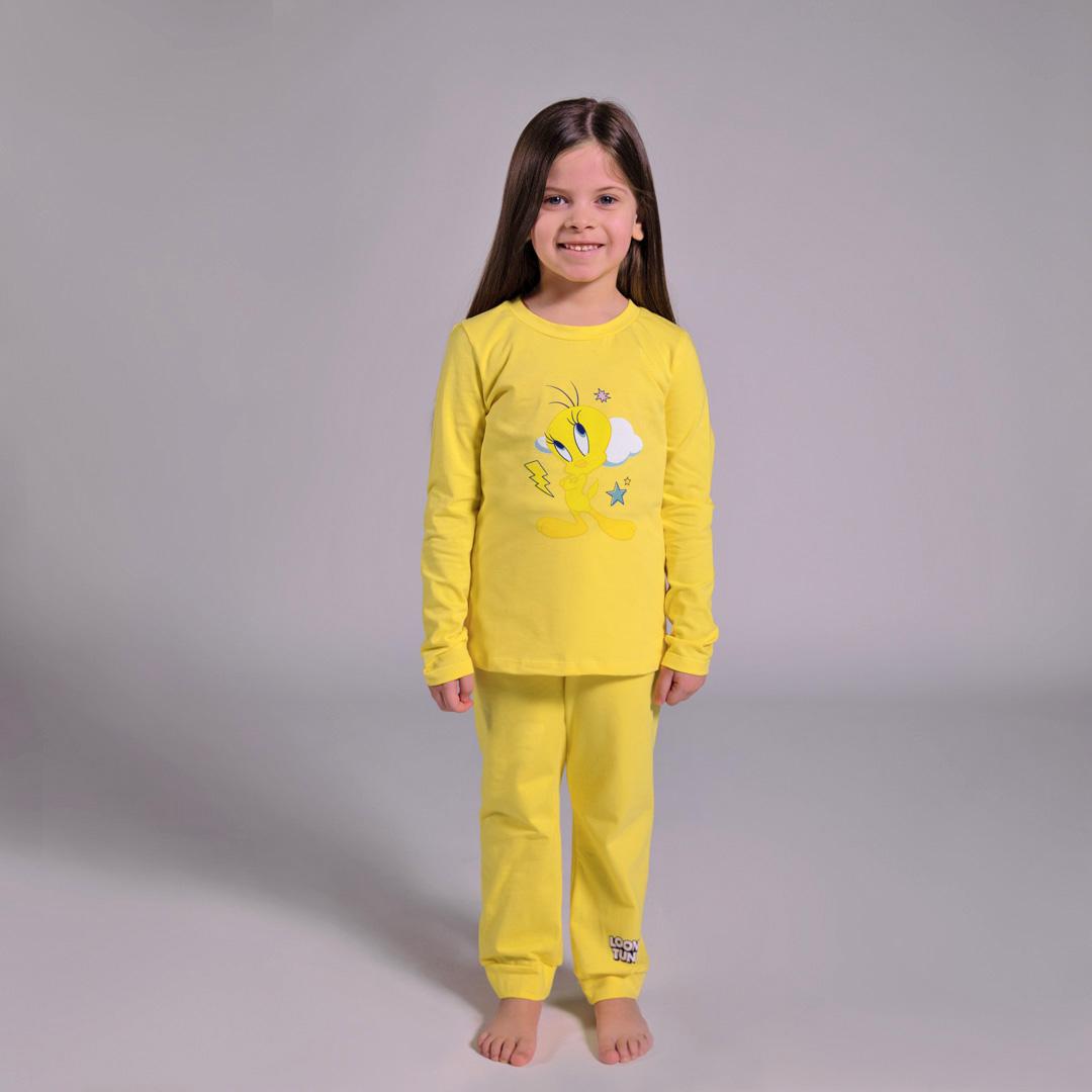 WARNER BROS Детски сет пижами Tweety Yellow