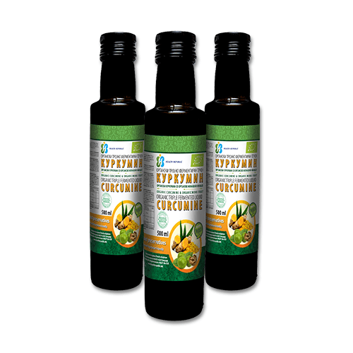 HEALTH REPUBLIC Органски тројно ферментиран течен куркумин, 3x500мл