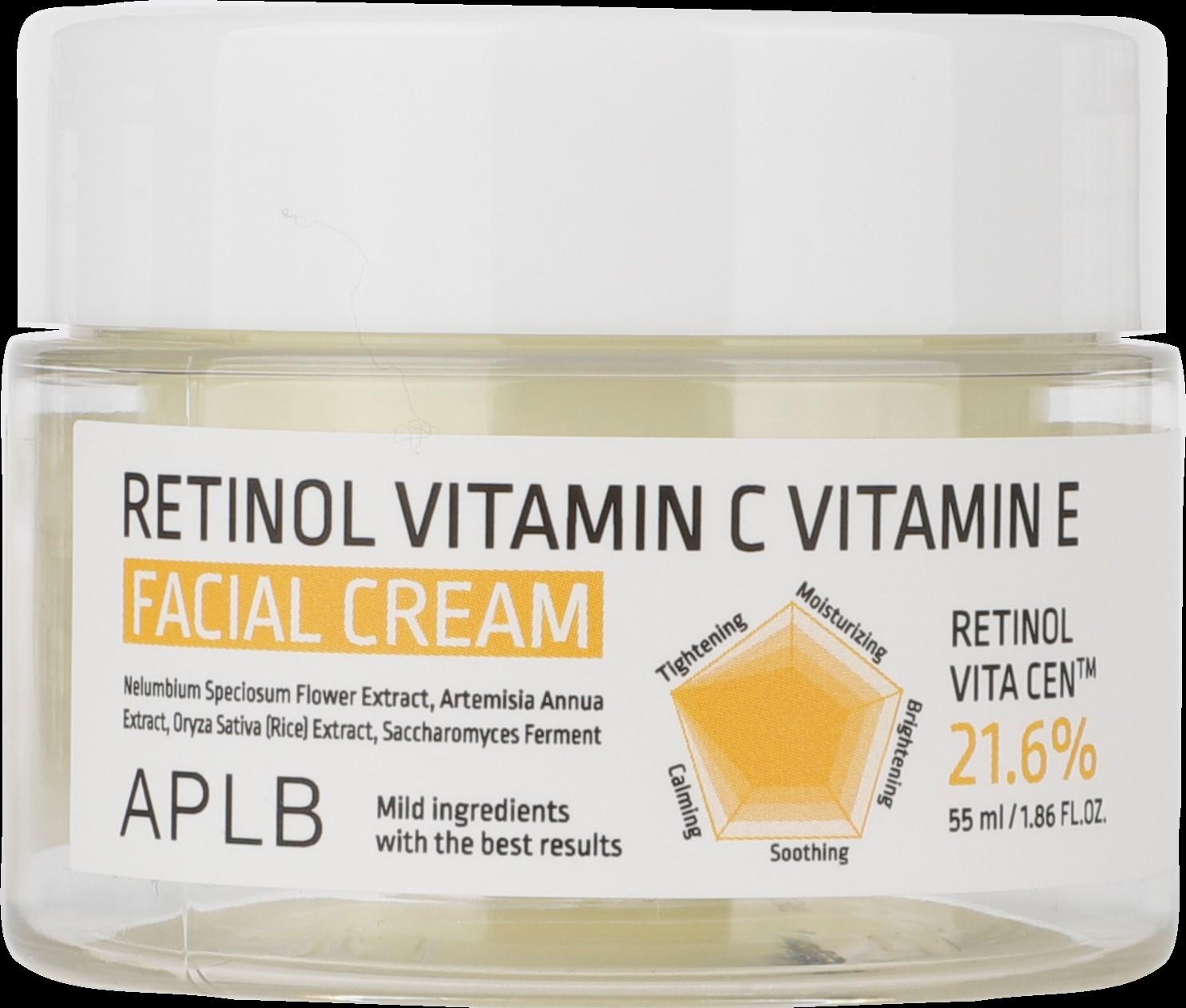 APLB Retinol Vitamin C Vitamin E Крема за лице 55мл
