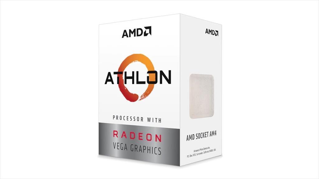 AMD CPU athlon 3000g dual core, 3,5ghz, 5mb, readeon vega 3 graphics tray/ 1