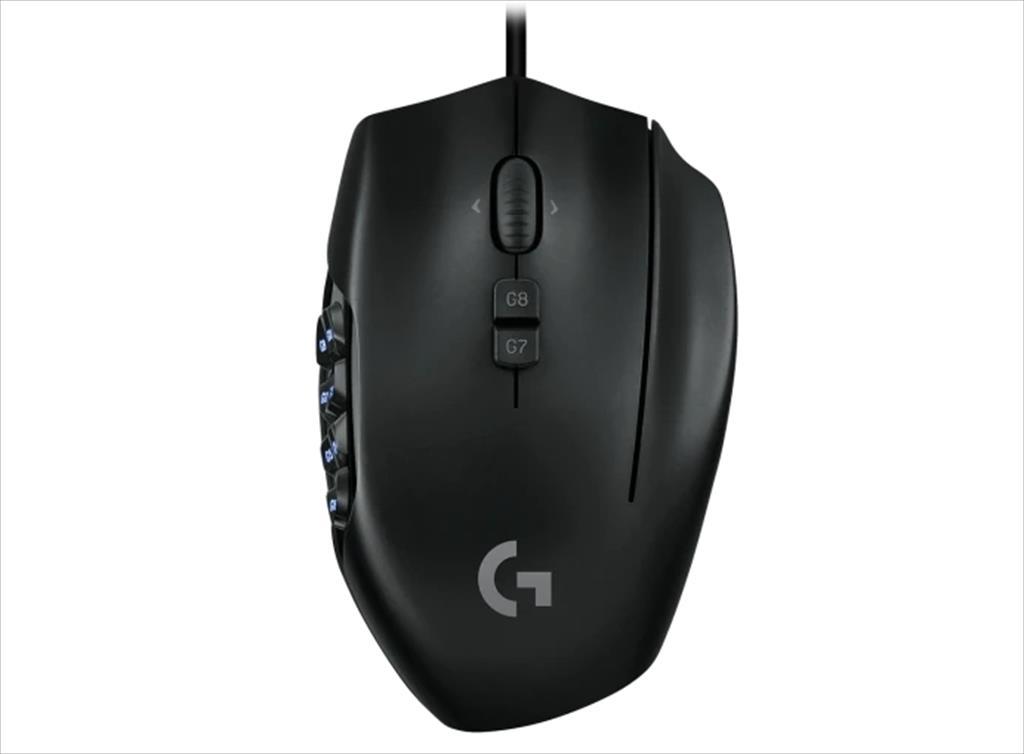 LOGITECH G Глушец wi usb g600 mmo lightsync rgb,20 mmo-tuned buttons, 910-003879