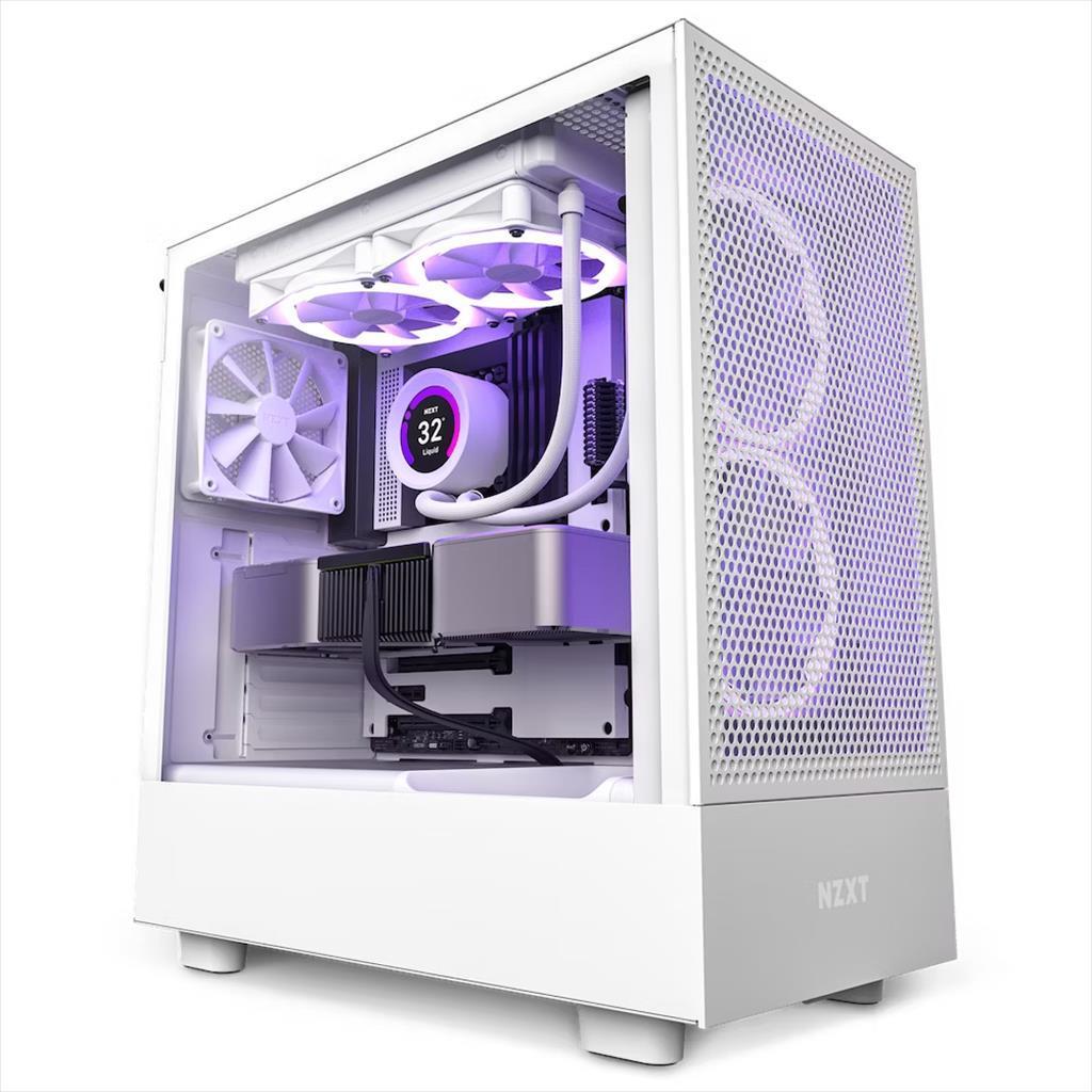 NZXT Куќиште atx mid-tower h5 flow w/window + front & top mesh
