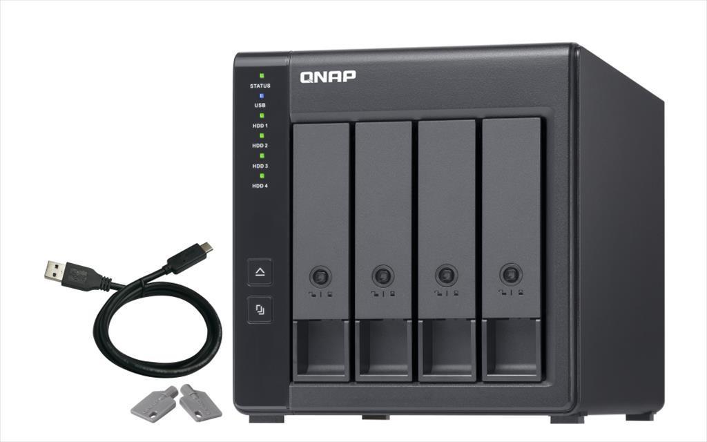 QNAP Интернет сервер nas qnap tr-004, 4 hdd bay, usb type-c 3.2 Gen 1