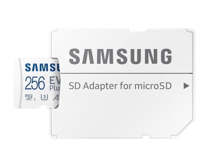 SAMSUNG Мемориска картичка EVO PLUS MicroSD картичка 256 GB класа 10 + адаптер MB-MC256KA бело