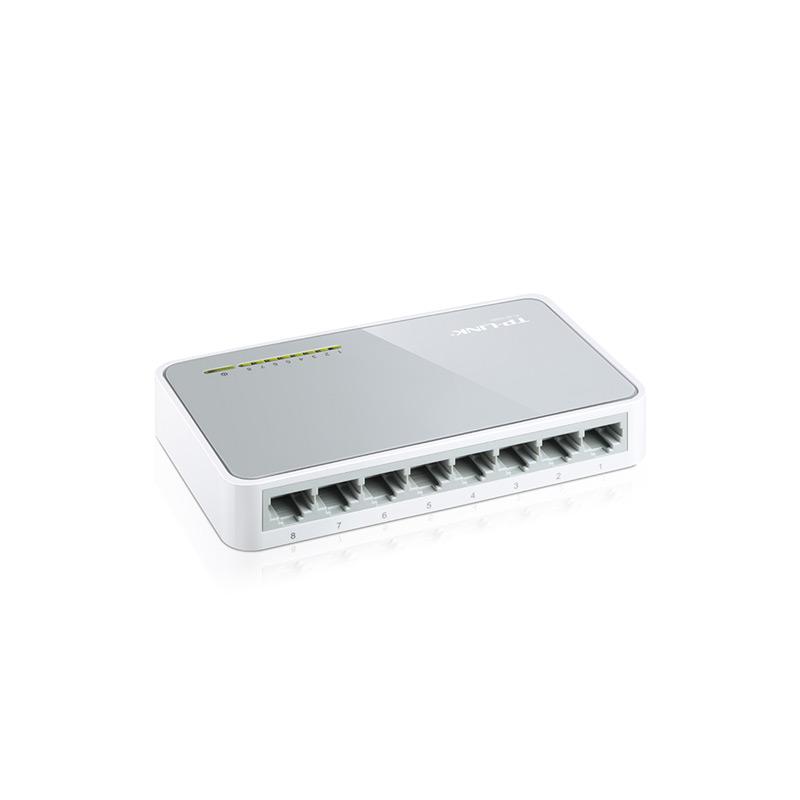 TP-LINK Mрежен прекинувач 8-порти 10/100Mbps