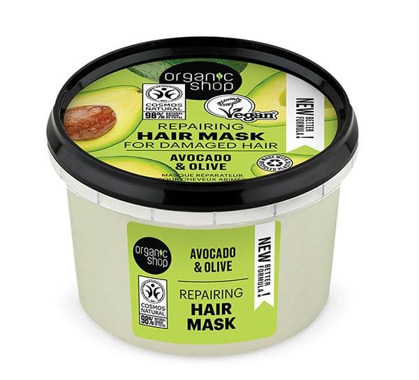 ORGANIC SHOP Avocado & olive маска за оштетена коса од авокадо и маслинки - 250 мл.
