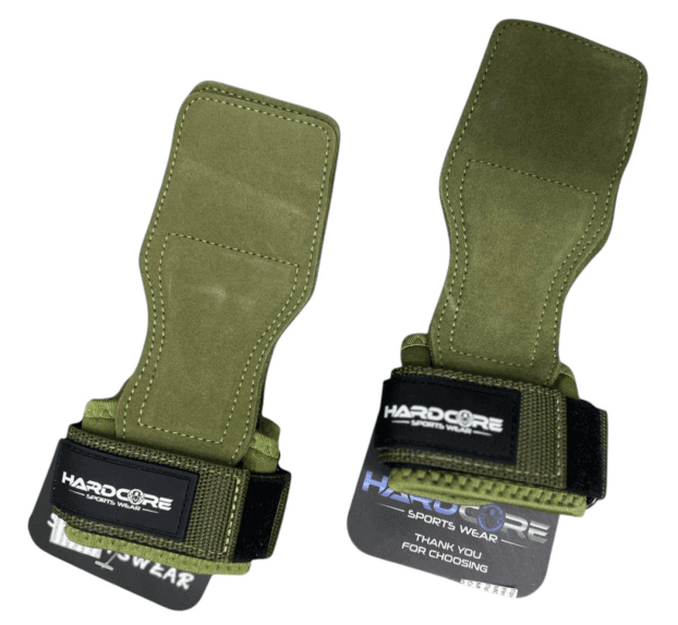 HARDCORE Стегачи за кревање кожни 1-1062 ARMY GREEN