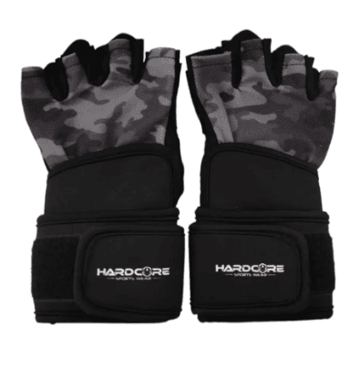 HARDCORE Машки ракавици за теретана Army Camo Soft Pad 1-2034