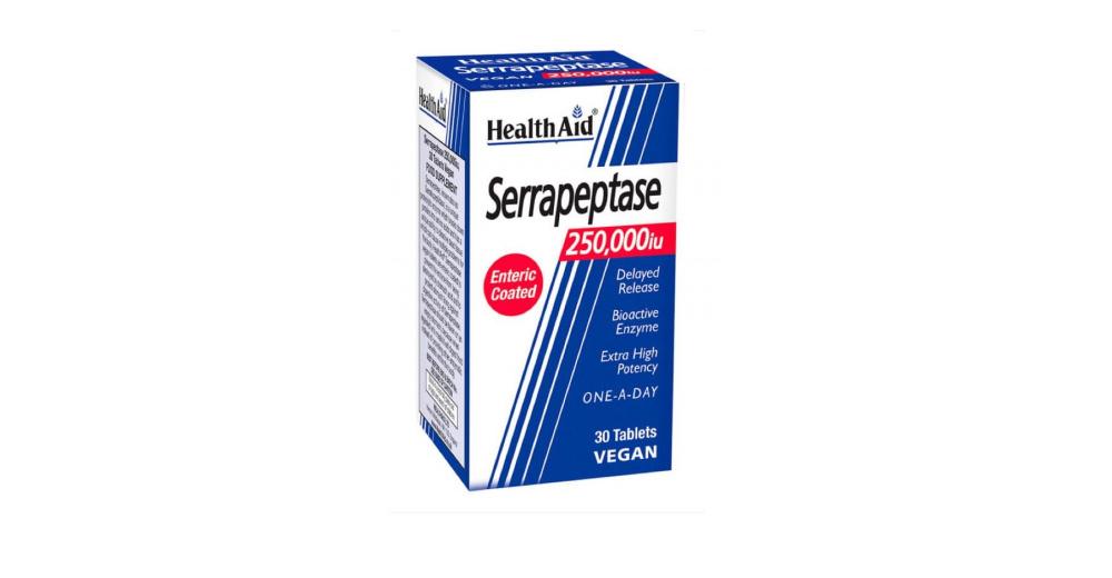 HEALTH AID Serrapeptase 250000 iu / 30 таблети