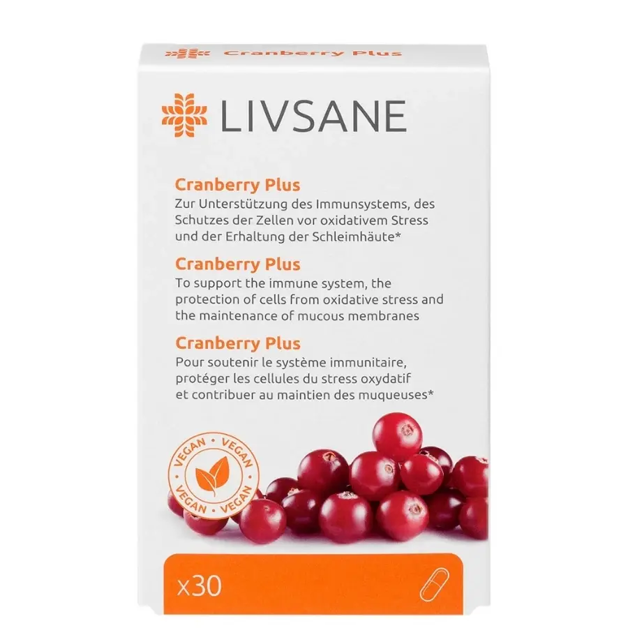 Selected image for LIVSANE Cranberry Plus 30 капсули
