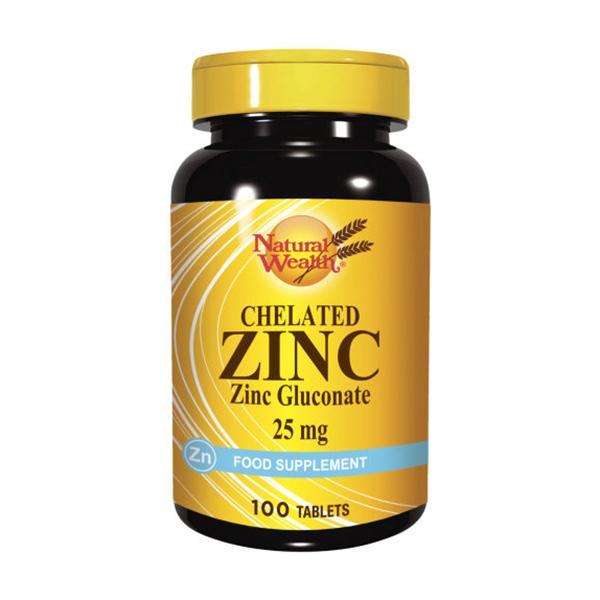 NATURAL WEALTH Zinc-100 таблети 25mg