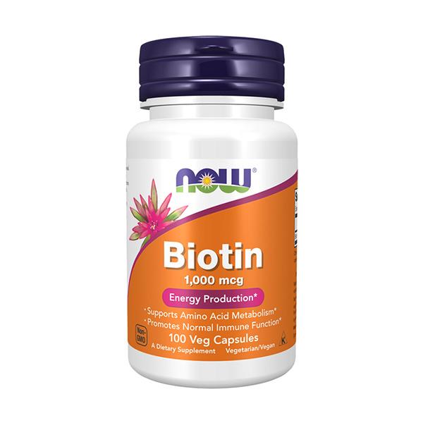 Selected image for NOW FOODS Biotin капсули 1000mcg, 100 парчиња