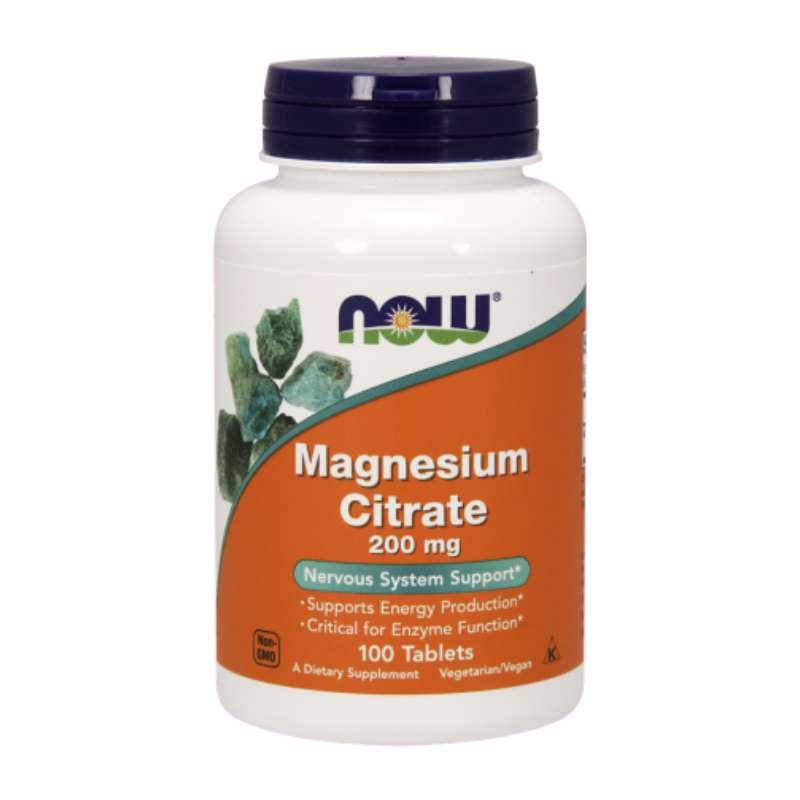 NOW FOODS Magnesium citrate 200 mg / 100 таблети