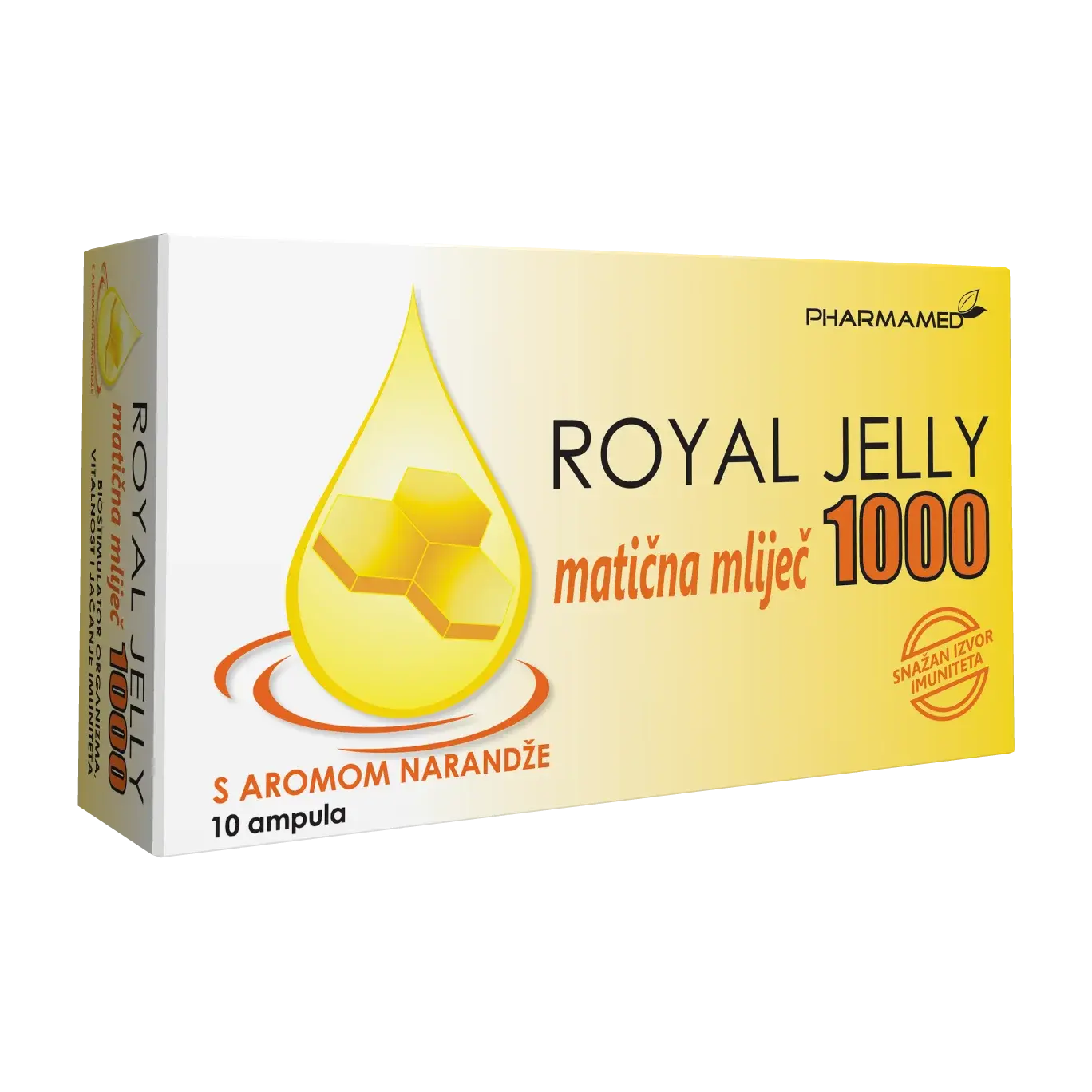 PHARMAMED Матичен млеч royal jelly 1000 mg со ацерола 10 врекички