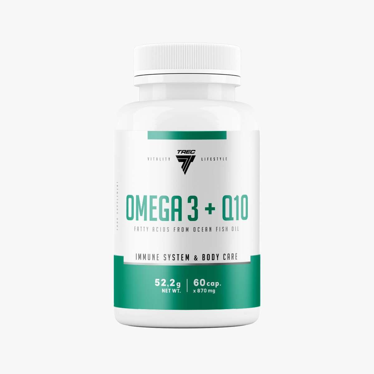 TREC NUTRITION Omega 3 + Q10 60капсули
